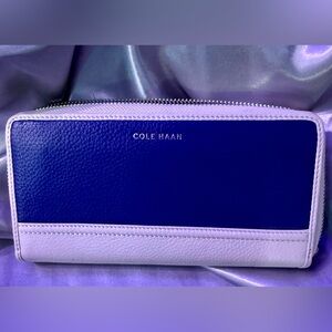 Cole Haan Royal Blue and White Wallet